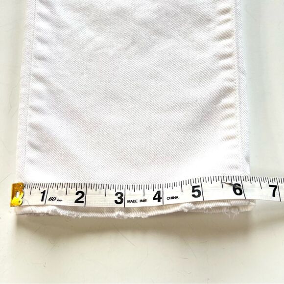 J Crew Ankle Crop Distressed Destroyed White Denim Jeans Style  Size 27 - Picture 14 of 16